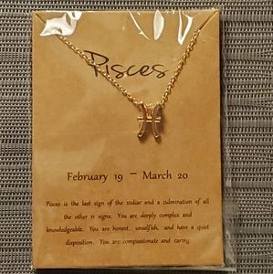 ♓ PISCES Zodiac Sign Pendant Necklace